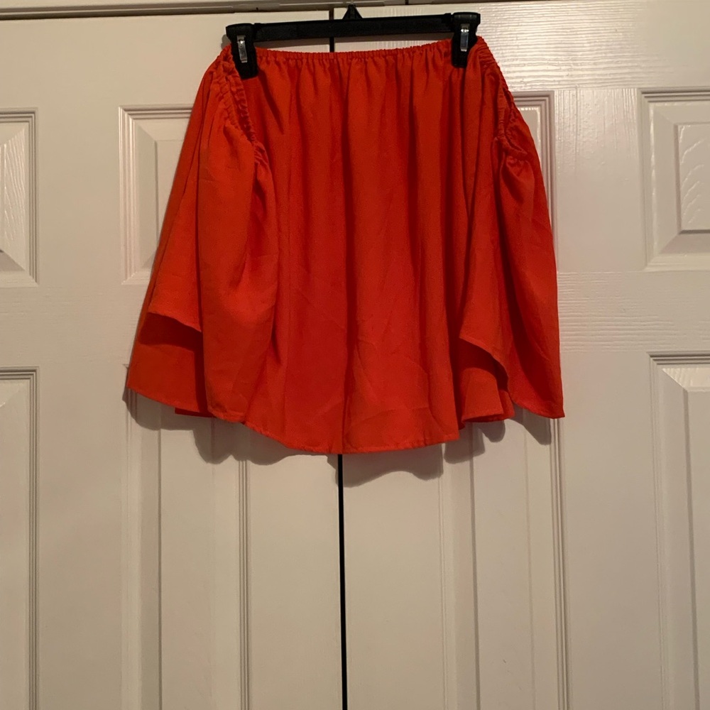 Vibrant Orange off the shoulders top
